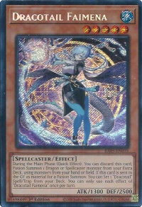 Dracotail Faimena (Secret Rare) - Rarity Collection 5 (RA05) #RA05-EN035 - Secret Rare YuGiOh Trading Card