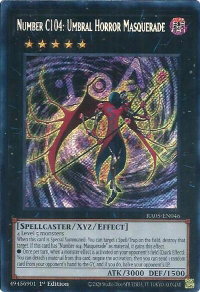 Number C104: Umbral Horror Masquerade (Secret Rare) - Rarity Collection 5 (RA05) #RA05-EN046 - Secret Rare YuGiOh Trading Card