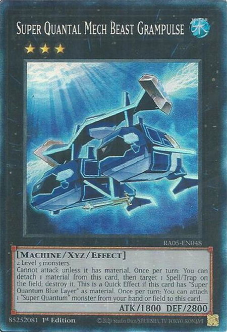 Super Quantal Mech Beast Grampulse (Collector's Rare) trading card from Rarity Collection 5 Super Quantal Mech Beast Grampulse (Collector's Rare) - Rarity Collection 5 YuGiOh trading card