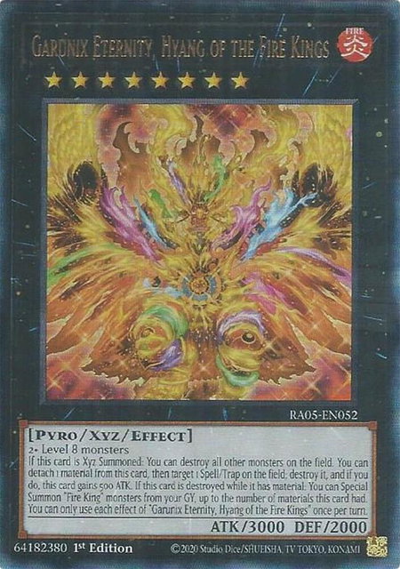 Garunix Eternity, Hyang of the Fire Kings (Ultimate Rare) - Rarity Collection 5 YuGiOh trading card