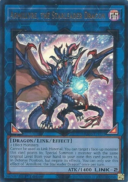 Armillyre, the Starleader Dragon (Ultra Rare) - Rarity Collection 5 YuGiOh trading card