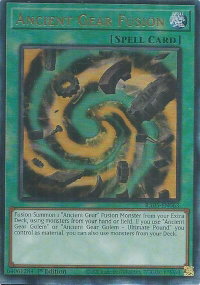 Ancient Gear Fusion (Ultimate Rare) - Rarity Collection 5 (RA05) #RA05-EN063 - Ultimate Rare YuGiOh Trading Card