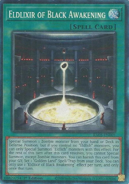 Eldlixir of Black Awakening (Collector's Rare) - Rarity Collection 5 YuGiOh trading card
