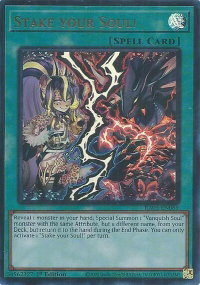 Stake your Soul! (Ultra Rare) - Rarity Collection 5 (RA05) #RA05-EN069 - Ultra Rare YuGiOh Trading Card