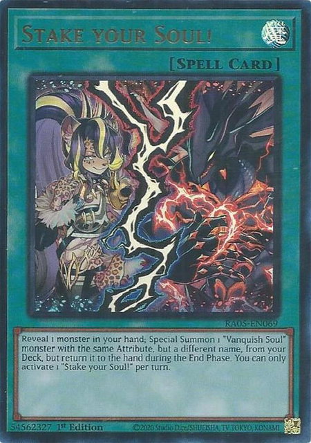 Stake your Soul! (Ultra Rare) - Rarity Collection 5 YuGiOh trading card