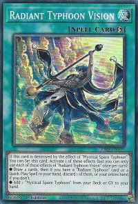 Radiant Typhoon Vision - Rarity Collection 5 (RA05) #RA05-EN075 - Super Rare YuGiOh Trading Card