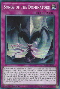 Songs of the Dominators - Rarity Collection 5 (RA05) #RA05-EN081 - Super Rare YuGiOh Trading Card