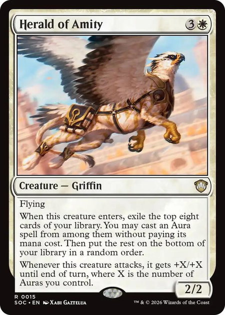 Herald of Amity - Commander: Secrets of Strixhaven Magic: The Gathering trading card