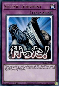 Solemn Judgment - Rarity Collection 5 (RA05) #RA05-EN124 - Ultra Rare YuGiOh Trading Card