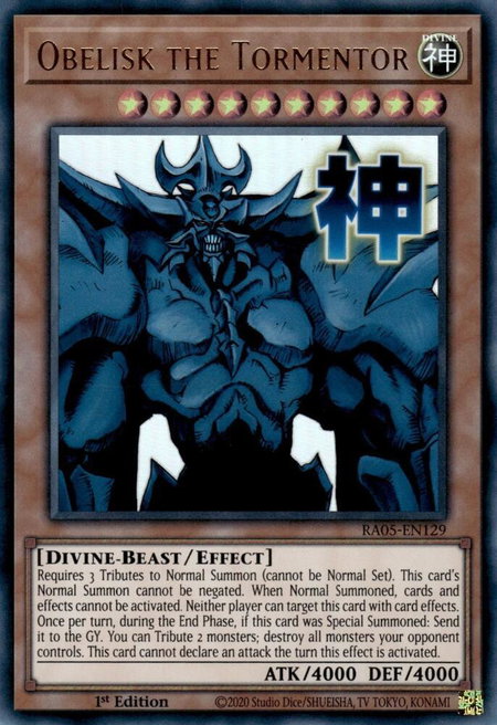 Obelisk the Tormentor - Rarity Collection 5 YuGiOh trading card