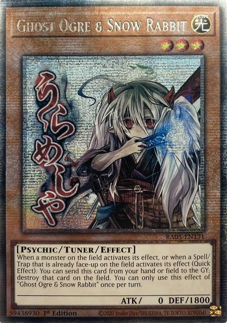 Ghost Ogre & Snow Rabbit (Starlight Rare) trading card from Rarity Collection 5 Ghost Ogre & Snow Rabbit (Starlight Rare) - Rarity Collection 5 YuGiOh trading card