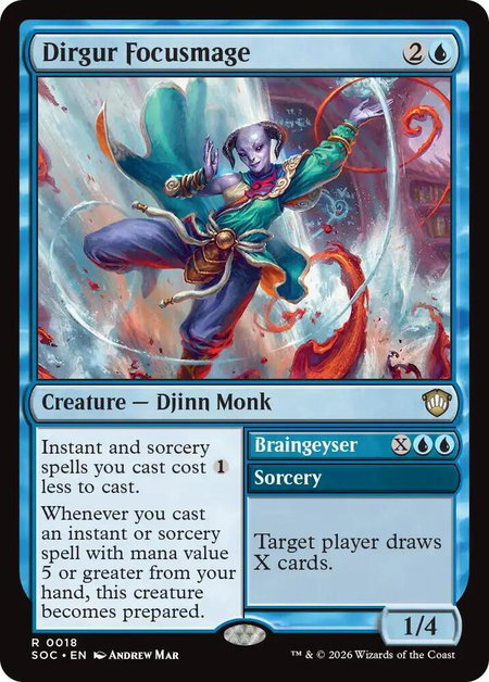 Dirgur Focusmage - Commander: Secrets of Strixhaven Magic: The Gathering trading card