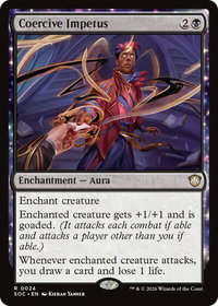 Coercive Impetus - Commander: Secrets of Strixhaven (SOC) #24 - Rare Magic: The Gathering Trading Card