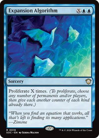 Expansion Algorithm - Commander: Secrets of Strixhaven (SOC) #19 - Rare Magic: The Gathering Trading Card