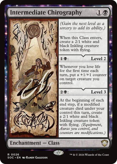 Intermediate Chirography - Commander: Secrets of Strixhaven Magic: The Gathering trading card