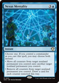 Nexus Mentality - Commander: Secrets of Strixhaven (SOC) #21 - Rare Magic: The Gathering Trading Card