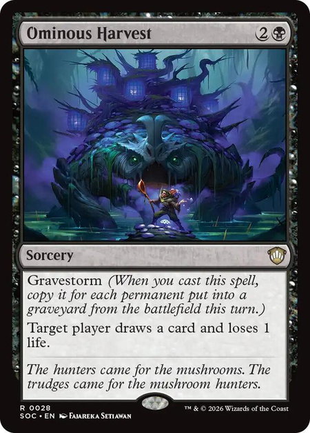 Ominous Harvest - Commander: Secrets of Strixhaven Magic: The Gathering trading card