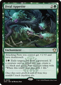 Feral Appetite - Commander: Secrets of Strixhaven (SOC) #38 - Rare Magic: The Gathering Trading Card