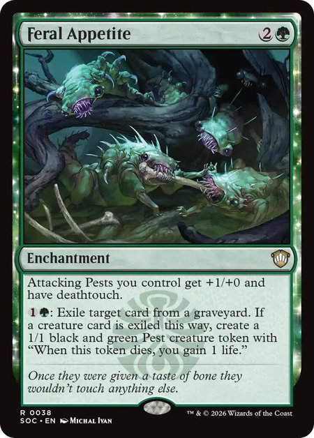 Feral Appetite - Commander: Secrets of Strixhaven Magic: The Gathering trading card