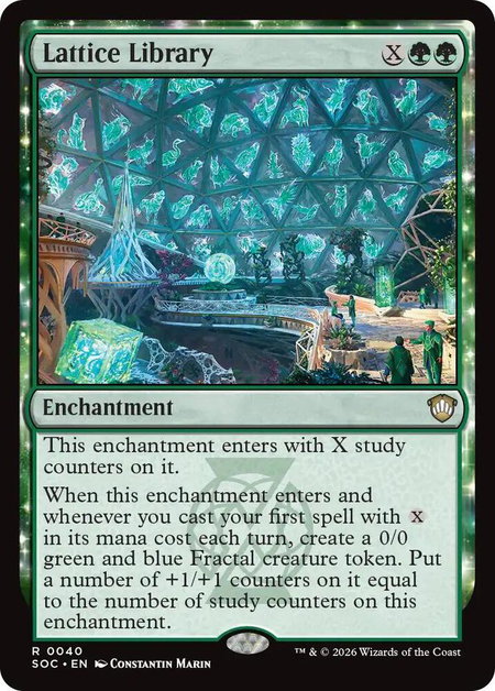Lattice Library - Commander: Secrets of Strixhaven Magic: The Gathering trading card