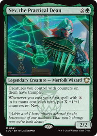 Nev, the Practical Dean - Commander: Secrets of Strixhaven (SOC) #41 - Rare Magic: The Gathering Trading Card