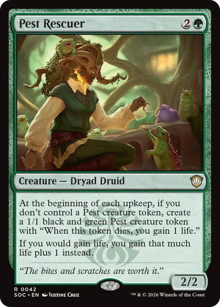 Pest Rescuer - Commander: Secrets of Strixhaven Magic: The Gathering trading card