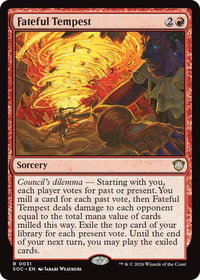 Fateful Tempest - Commander: Secrets of Strixhaven (SOC) #31 - Rare Magic: The Gathering Trading Card