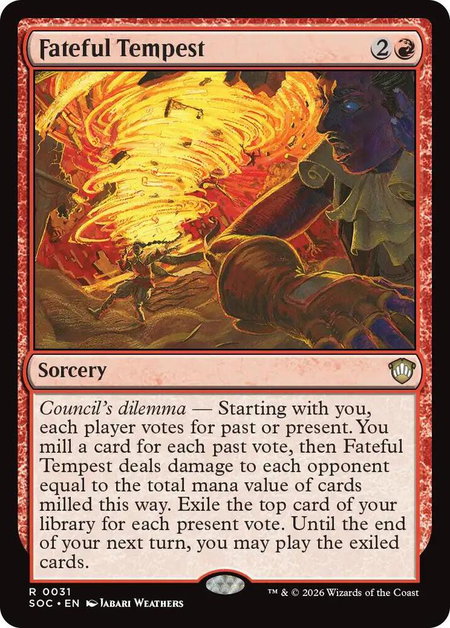Fateful Tempest - Commander: Secrets of Strixhaven Magic: The Gathering trading card