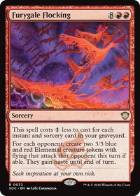 Furygale Flocking - Commander: Secrets of Strixhaven (SOC) #32 - Rare Magic: The Gathering Trading Card