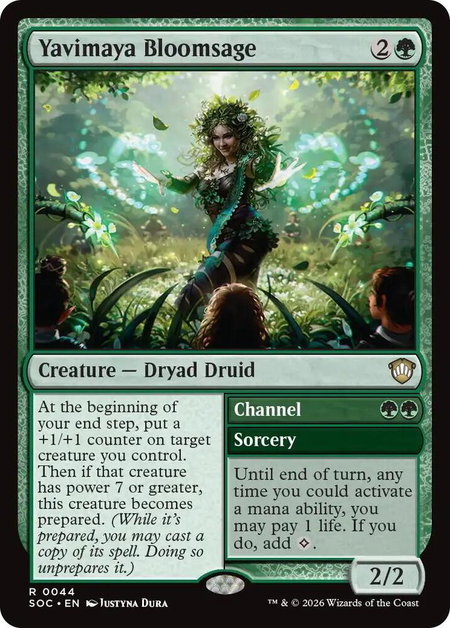 Yavimaya Bloomsage - Commander: Secrets of Strixhaven Magic: The Gathering trading card