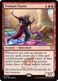 Prismari Pianist - Commander: Secrets of Strixhaven (SOC) #34 - Rare Magic: The Gathering Trading Card