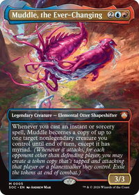 Muddle, the Ever-Changing (Borderless) - Commander: Secrets of Strixhaven (SOC) #5 - Mythic Rare Magic: The Gathering Trading Card