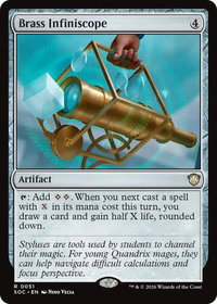 Brass Infiniscope - Commander: Secrets of Strixhaven (SOC) #51 - Rare Magic: The Gathering Trading Card