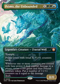 Primo, the Unbounded (Borderless) - Commander: Secrets of Strixhaven (SOC) #6 - Mythic Rare Magic: The Gathering Trading Card