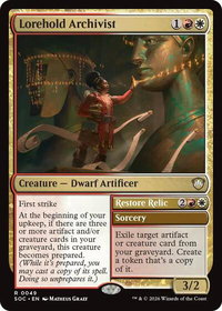 Lorehold Archivist - Commander: Secrets of Strixhaven (SOC) #49 - Rare Magic: The Gathering Trading Card