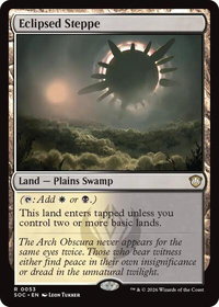 Eclipsed Steppe - Commander: Secrets of Strixhaven (SOC) #53 - Rare Magic: The Gathering Trading Card