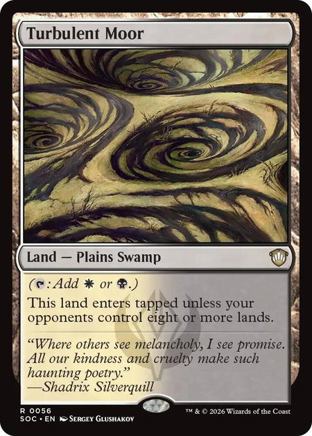 Turbulent Moor - Commander: Secrets of Strixhaven Magic: The Gathering trading card