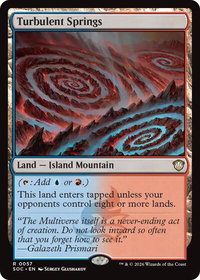 Turbulent Springs - Commander: Secrets of Strixhaven (SOC) #57 - Rare Magic: The Gathering Trading Card