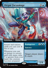 Dirgur Focusmage (Extended Art) - Commander: Secrets of Strixhaven (SOC) #68 - Rare Magic: The Gathering Trading Card