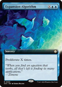 Expansion Algorithm (Extended Art) - Commander: Secrets of Strixhaven (SOC) #69 - Rare Magic: The Gathering Trading Card