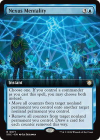 Nexus Mentality (Extended Art) - Commander: Secrets of Strixhaven (SOC) #71 - Rare Magic: The Gathering Trading Card
