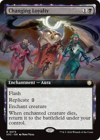 Changing Loyalty (Extended Art) - Commander: Secrets of Strixhaven (SOC) #73 - Rare Magic: The Gathering Trading Card