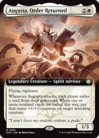 Augusta, Order Returned (Extended Art) - Commander: Secrets of Strixhaven (SOC) #61 - Rare Magic: The Gathering Trading Card