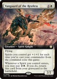 Vanguard of the Restless (Extended Art) - Commander: Secrets of Strixhaven (SOC) #66 - Rare Magic: The Gathering Trading Card