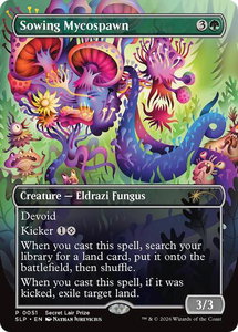 Sowing Mycospawn - Secret Lair Showdown (SLP) #51 - Rare Magic: The Gathering Trading Card