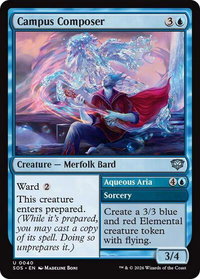 Campus Composer - Secrets of Strixhaven (SOS) #40 - Uncommon Magic: The Gathering Trading Card
