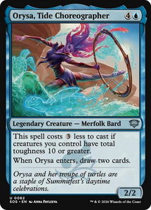 Orysa, Tide Choreographer - Secrets of Strixhaven (SOS) #62 - Uncommon Magic: The Gathering Trading Card