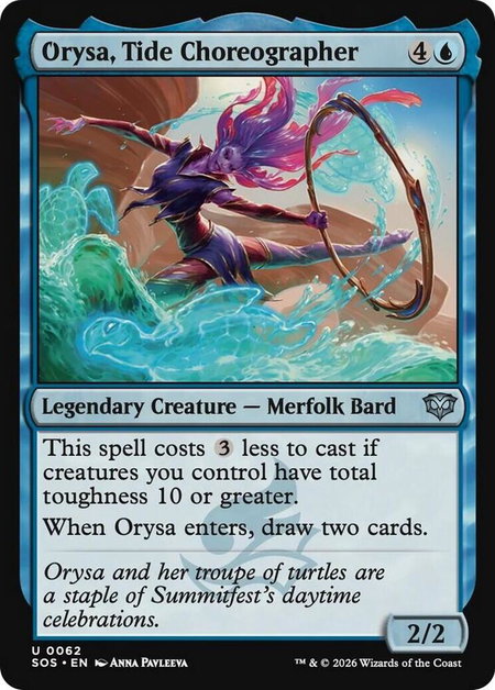 Orysa, Tide Choreographer - Secrets of Strixhaven Magic: The Gathering trading card