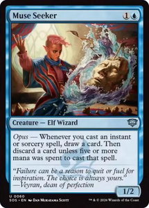 Muse Seeker - Secrets of Strixhaven (SOS) #60 - Uncommon Magic: The Gathering Trading Card
