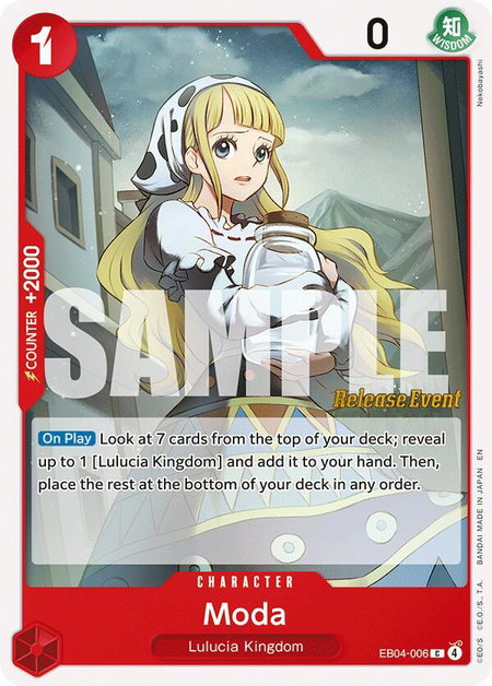 Moda - Adventure on Kami's Island Release Event Cards One Piece trading card